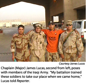 Lucas with Iraqis