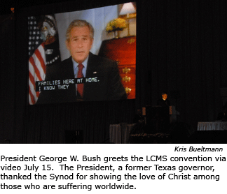 Bush on screen lg