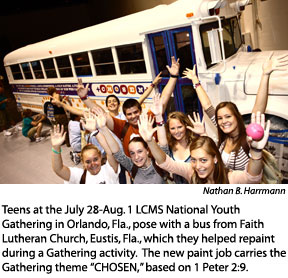 youth gath bus