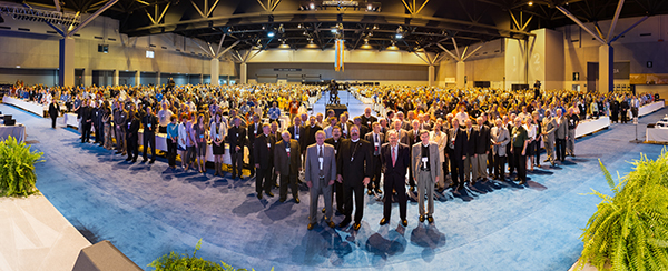 This panoramic "group shot" of participants attending the July 20-25 LCMS convention — by the Rev. Michael Schuermann of Sherman, Ill. — is available free online. (LCMS Communications)