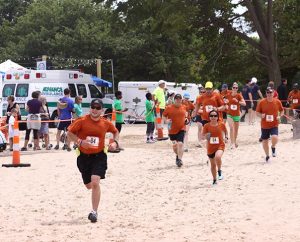 Employees of Concordia Plan Services — named one of St. Louis’ “Healthiest Employers” for 2013 — participate in the Ragnar Rally, a 32-hour, 200-mile race from Madison, Wis., to Chicago. (Concordia Plan Services/Nicki Kirk)