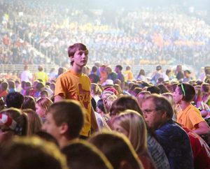 Some 25,000 Lutheran youth, adult leaders, volunteers and others attended the 12th triennial National LCMS Youth Gathering July 1-5 in San Antonio. (Anna Sparks)