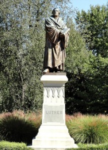 The new "Stand" theme for the LCMS is based on Martin Luther's words: “Here I stand. I can do no other.” The theme will be reflected in special events through 2016. (Concordia Seminary, St. Louis)