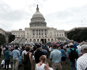 Participants gather June 19 on the lawn of the U.S. Capitol Building in Washington for the March for Marriage — in defense of traditional marriage between one man and one woman. (LCMS/Pamela Nielsen)