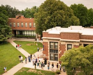 Students and parents congregate for lunch at The Commons at Concordia College—New York July 19 in Bronxville, N.Y. The LCMS college is ranked No. 31 among the top regional colleges in the North by U.S. News & World Report. (LCMS/Erik M. Lunsford) 