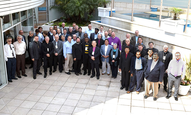 Delegates and guests pause for a group photo during the International Lutheran Council’s 2015 World Conference, Sept. 24-27 in Buenos Aires, Argentina. (ILC/Mathew Block)