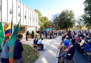 Lutheran Bible Translators dedicates its new offices on the campus of Saint Paul Lutheran High School in Concordia, Mo., on Oct. 25, Reformation Sunday. (LBT/Josh Wagner)