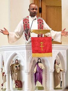 Preaching at the Oct. 25 Reformation Service at St. Paul’s Lutheran Church in Concordia, Mo., the Rev. Kenety Gee notes the importance of having a Bible in your mother tongue: "When people can read the Word in their own language, they become light in their own villages, they become the moral standard in villages, bearers to people that otherwise would dwell in darkness.” (Robert Brashears)