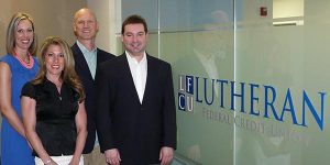 Staff leaders of the new Lutheran Federal Credit Union are, from left, Operations Manager Amanda Middleton, Vice-President of Lending Jennifer Rutherford, President and CEO Tom Buuck and Vice-President of Finance Dennis Hagemann. (Lutheran Federal Credit Union) 