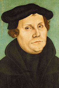 Martin Luther (portrait by Lucas Cranach)