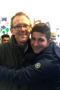 The Rev. Hugo Gevers, left, is pictured with an Iranian parishioner. (Courtesy of Lutheran Heritage Foundation)