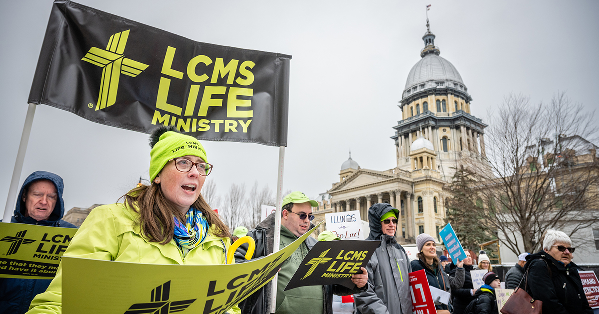 Lutherans march for life in Illinois