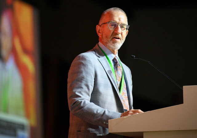 The Rev. Dr. Dwayne M. Lueck, vice-chairman of Floor Committee 10 on Ecclesiastical Supervision and Dispute Resolution, commences the work of FC 10 on July 31 at the 68th Regular Convention of The Lutheran Church—Missouri Synod in Milwaukee. (LCMS/Erik M. Lunsford)