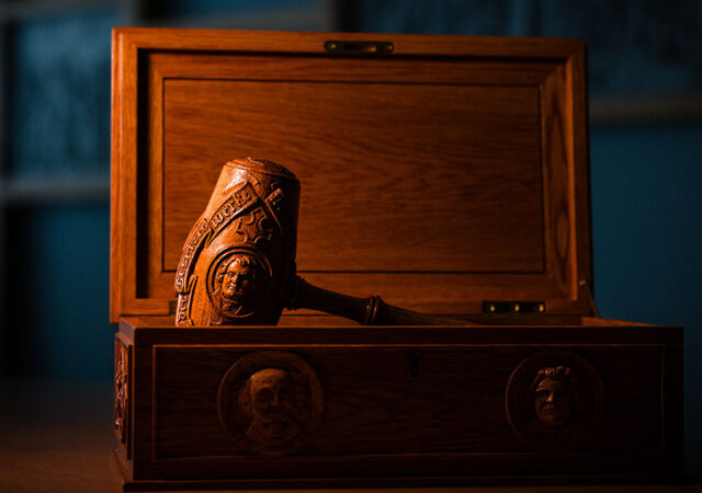 Synod convention begins with a ‘bang’ — The gavel that will be used during the 69th Regular Convention of The Lutheran Church—Missouri Synod is more than 100 years old.