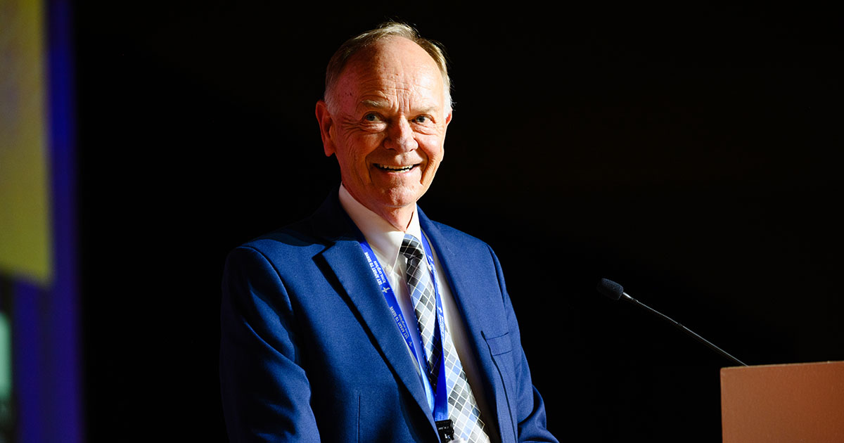 WELS President Rev. Mark Schroeder speaks during the 69th Regular Convention of The Lutheran Church—Missouri Synod in Phoenix on Monday, July 20. (LCMS/Frank Kohn)